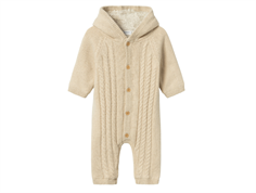 Lil Atelier summer sand knitted pram suit